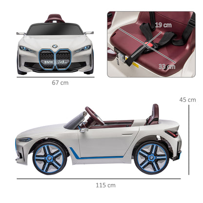 BMW i4 LICENSED 12V Kids Electric Ride-On lil Car - 2 Colours Available